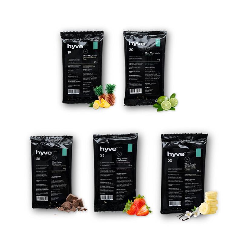 hyve Protein Pack - Sample set of 5 proteins with natural ingredients